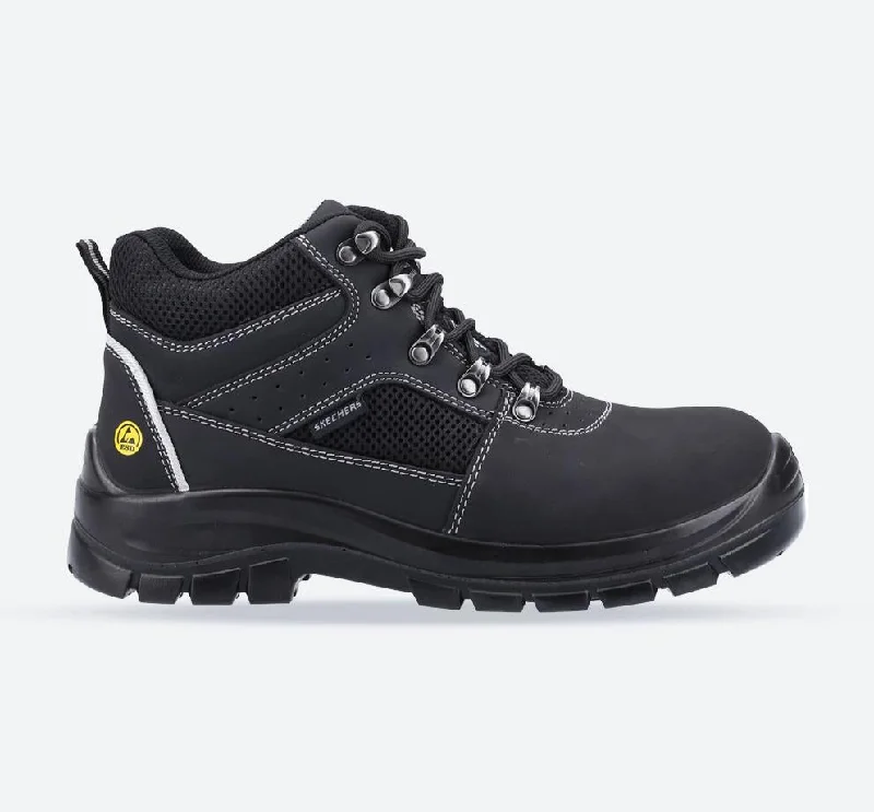 Men's work & safety boots with a toe cap made of aluminum alloyMen's Wide Fit Skechers 200002EC Trophus Letic Safety Boots