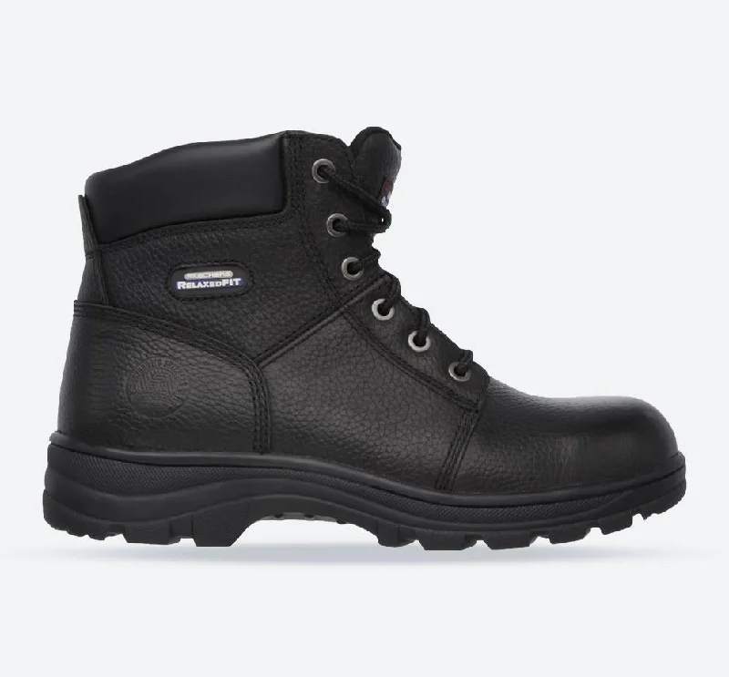 Men's anti - static work & safety boots for electronics industryMen's Wide Fit Skechers 77009EC Workshire Safety Boots - Black