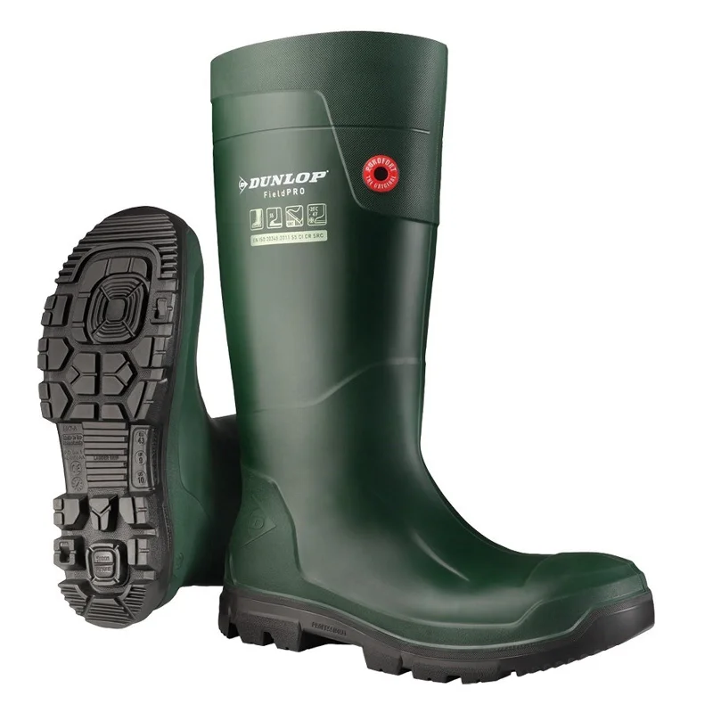 Men's work & safety boots with a reinforced heel counter for stabilityDunlop FieldPro Safety Wellington Boots