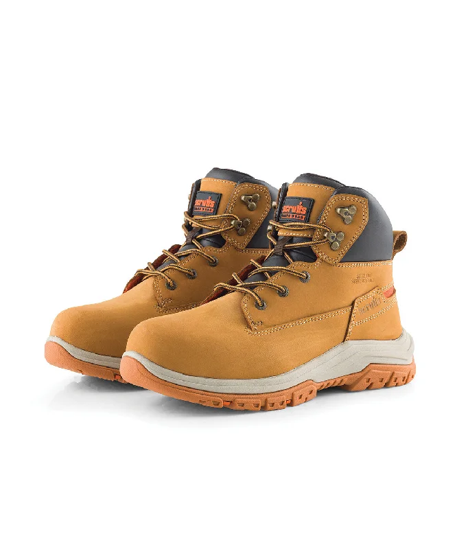 Men's breathable mesh - lined work & safety boots for hot weatherTan - Ridge safety boots Men's breathable mesh - lined work & safety boots for hot weatherTan - Ridge safety boots