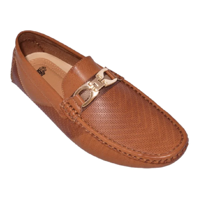 Men's casual shoes with a geometric pattern ROYAL SHOES: Moccasin Loafer MOC-139