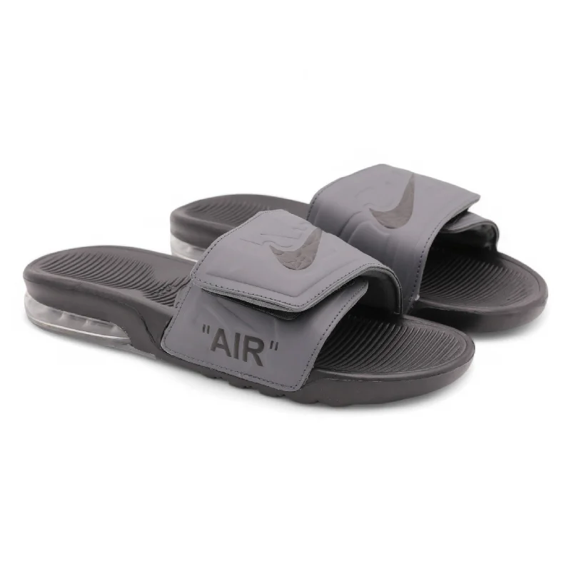 Leather men's slippers with a mule style Men tick slipper