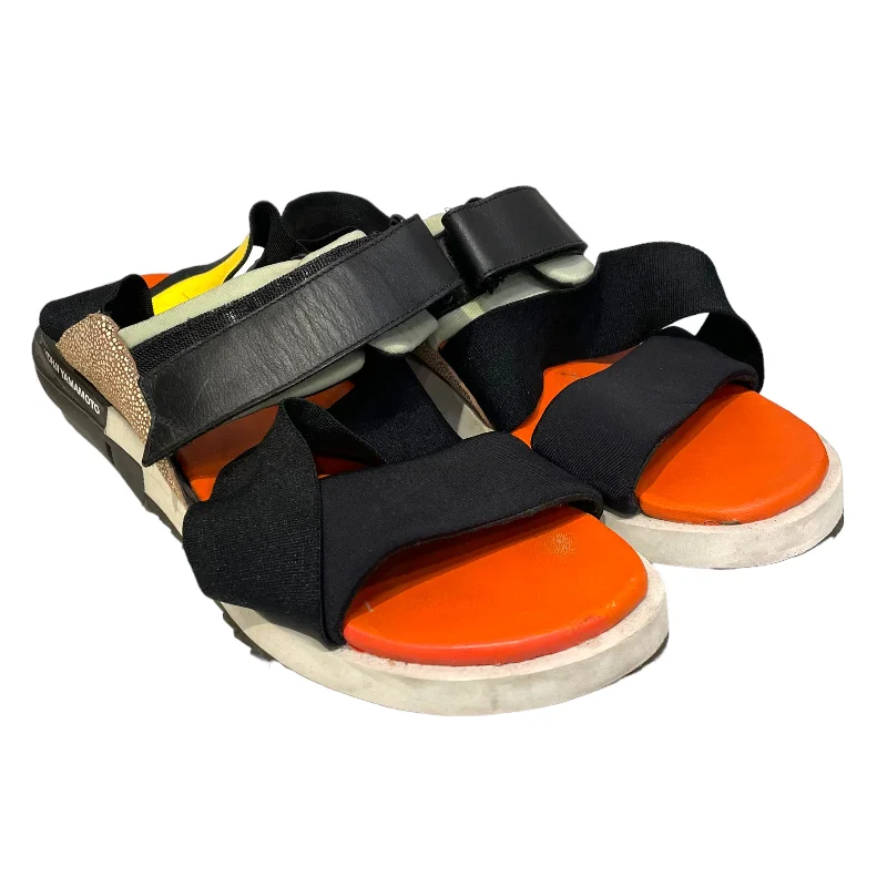 Men's sandals with a padded heeladidasxYohji Yamamoto(Y-3)/Sandals/US 8/ORN/Kaohe Mixed