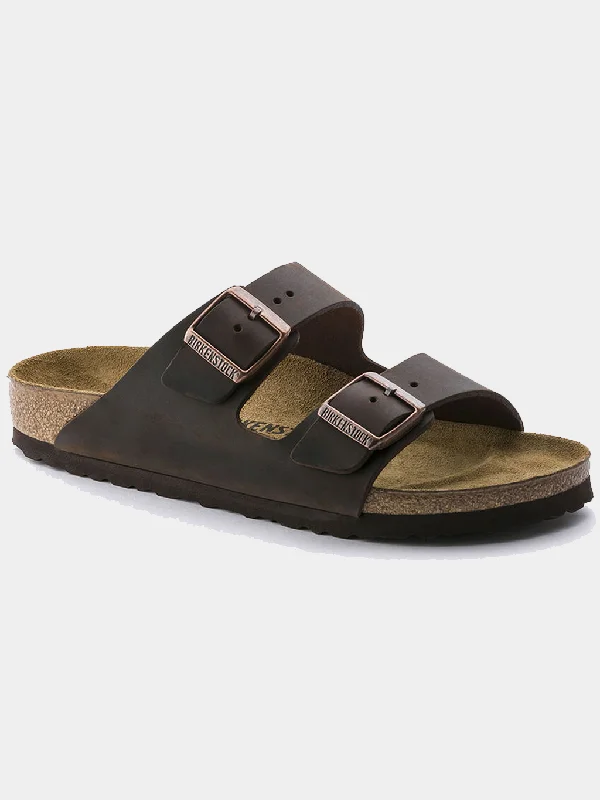 Men's sandals with a cushioned footbedArizona Oiled Leather Sandal (Wide)