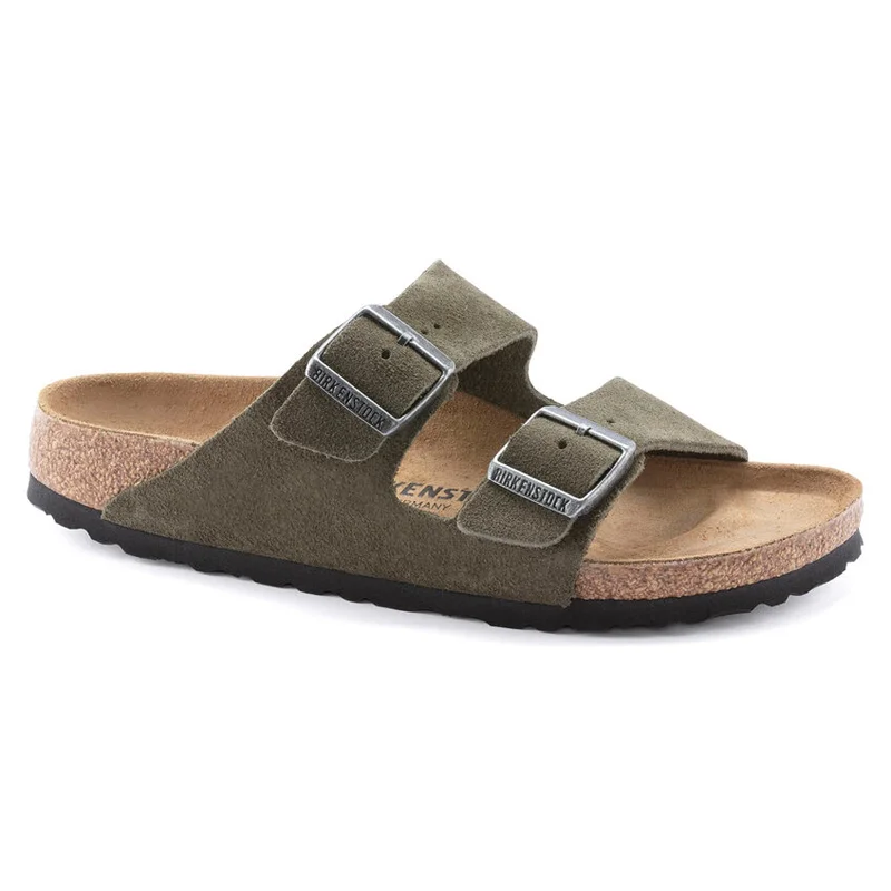 Men's leather sandals with an adjustable strapArizona Suede Leather Sandal (Wide)