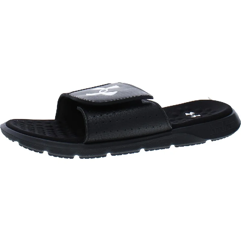 Men's sandals with a durable outer soleMens Slip On Flat Pool Slides