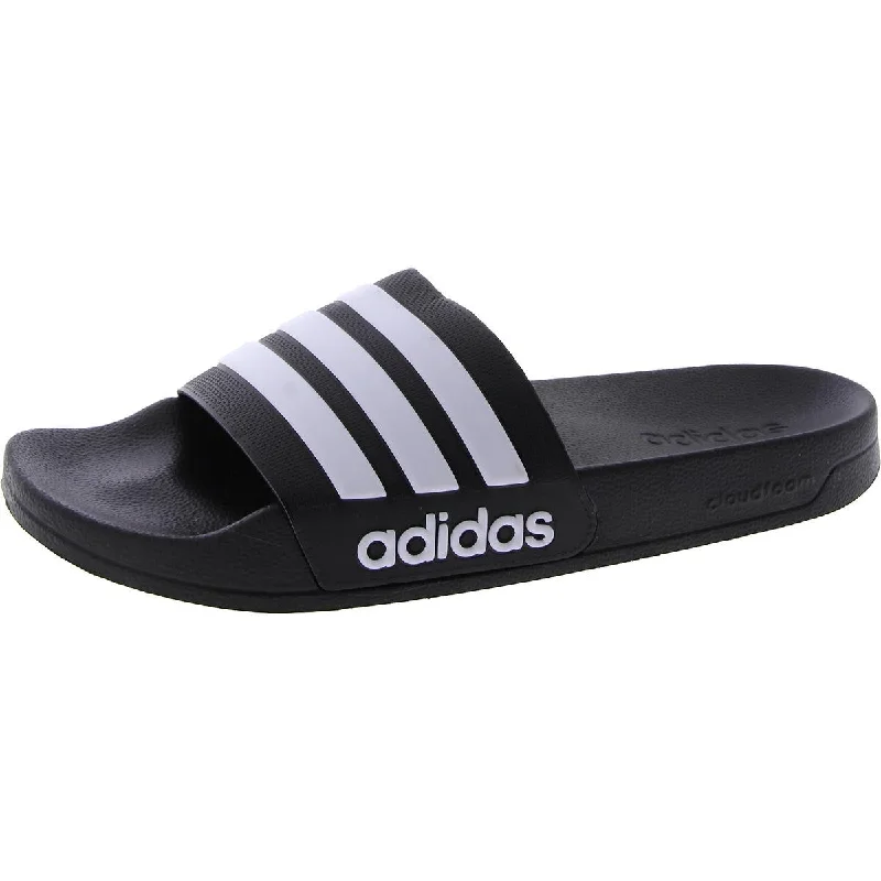 Men's sandals with a contrast stitching detailAdilette Mens Signature Rubber Slide Sandals