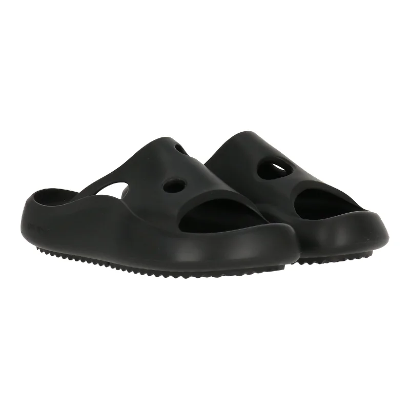 Men's sandals with a padded heelOff White Mens Black Sandal