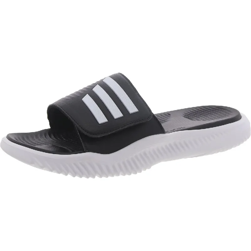 Men's sandals in a neutral color like black or brownALPHABOUNCE SLIDE 2.0 Mens Slip on Adjustable Pool Slides