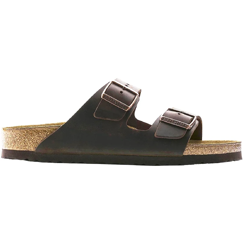 Waterproof men's sandals for water activitiesUnisex Birkenstock Arizona Habana Oiled Leather