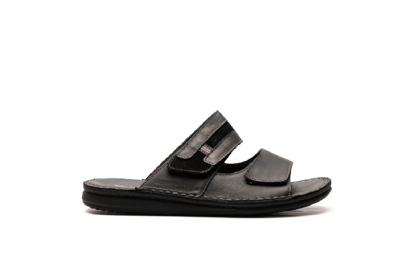 Men's sandals in a neutral color like black or brownCODY BLACK