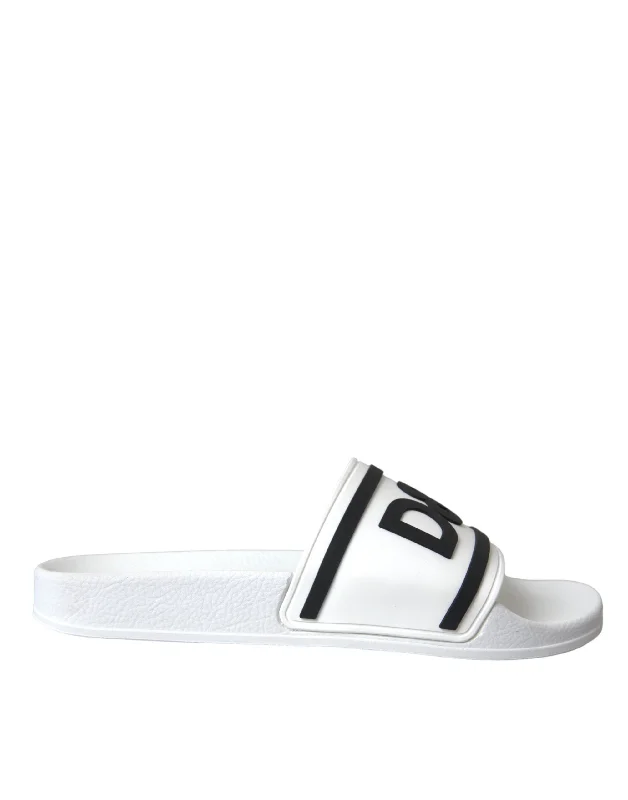 Men's sandals with a decorative buckle or charmDolce & Gabbana   Sandals Rubber Beachwear Men's Shoes