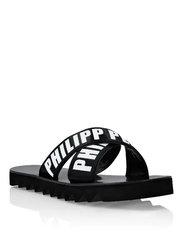 Men's sandals with a removable insole for cleaningGummy Sandals Philipp Plein TM