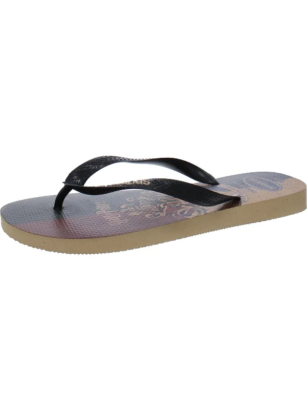 Men's sandals with a leather lining for comfortHARRY POTTER Mens Slip On Thong Sandal Flip-Flops