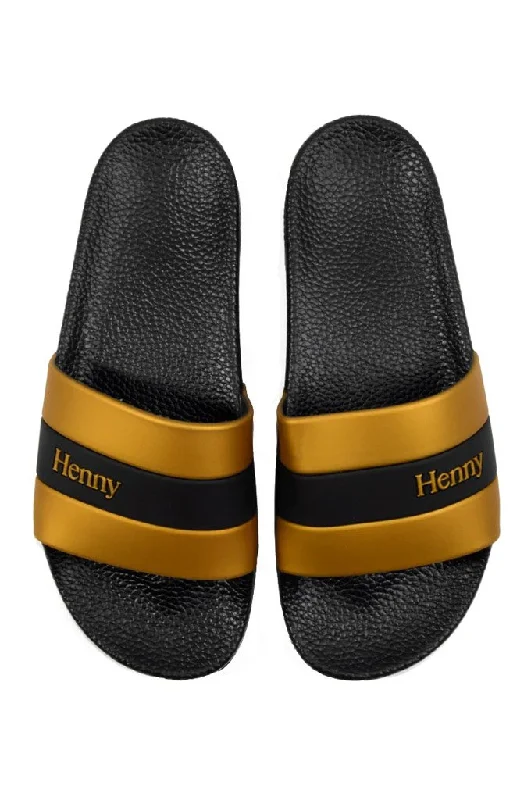 Men's sandals with a pointed toe for a stylish lookHenny Apparel Stripe Slides Sandals