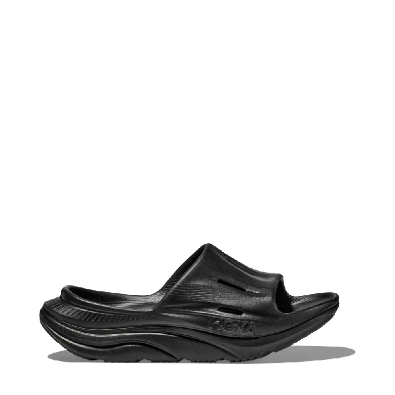 Men's sandals with a buckle closureHoka Ora Recovery Slide 3 Sandal in Black