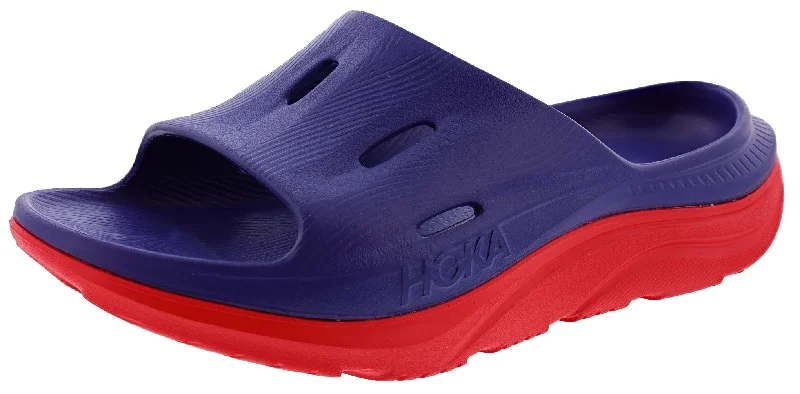 Men's sandals with a removable insole for cleaningHoka Unisex Ora Recovery Slide 3 Orthopedic Slides for Plantar Fasciitis