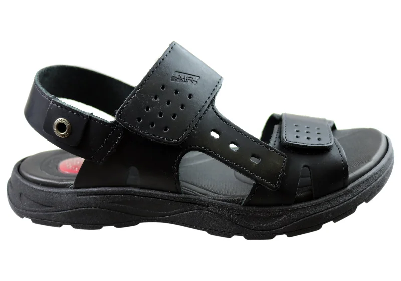 Men's sandals with a rubber sole for tractionItapua Davis Mens Leather Comfortable Sandals Made In Brazil