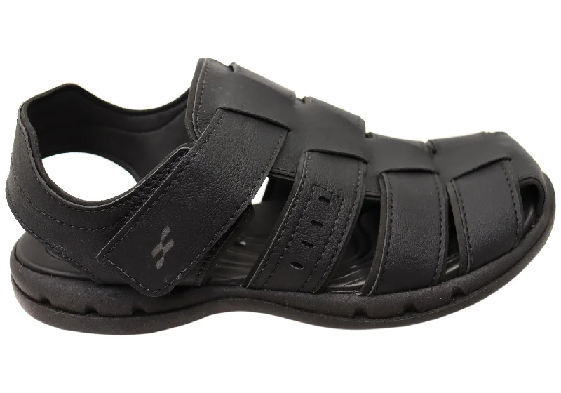 Men's sandals with a padded heelItapua Parker Mens Comfortable Closed Toe Sandals Made In Brazil