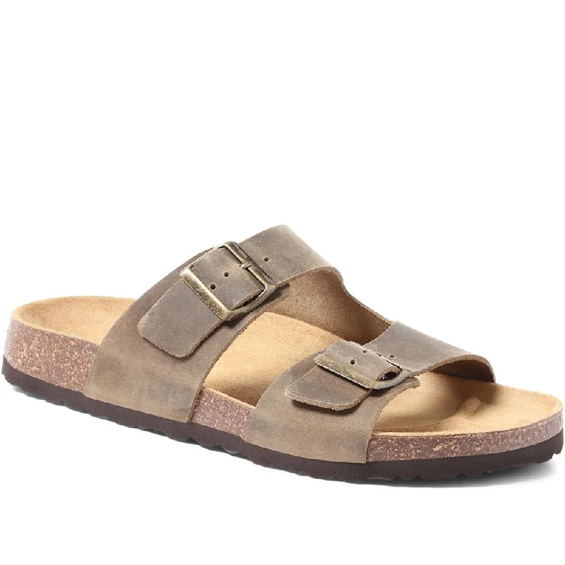 Men's sandals with a toe post designLeather Sandals - WALTHAMSTOW / 323 930