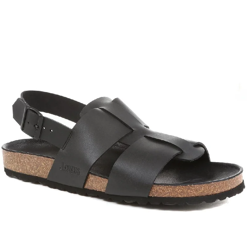 Men's leather sandals with an adjustable strapLeather Sandals - WOKINGHAM / 323 926