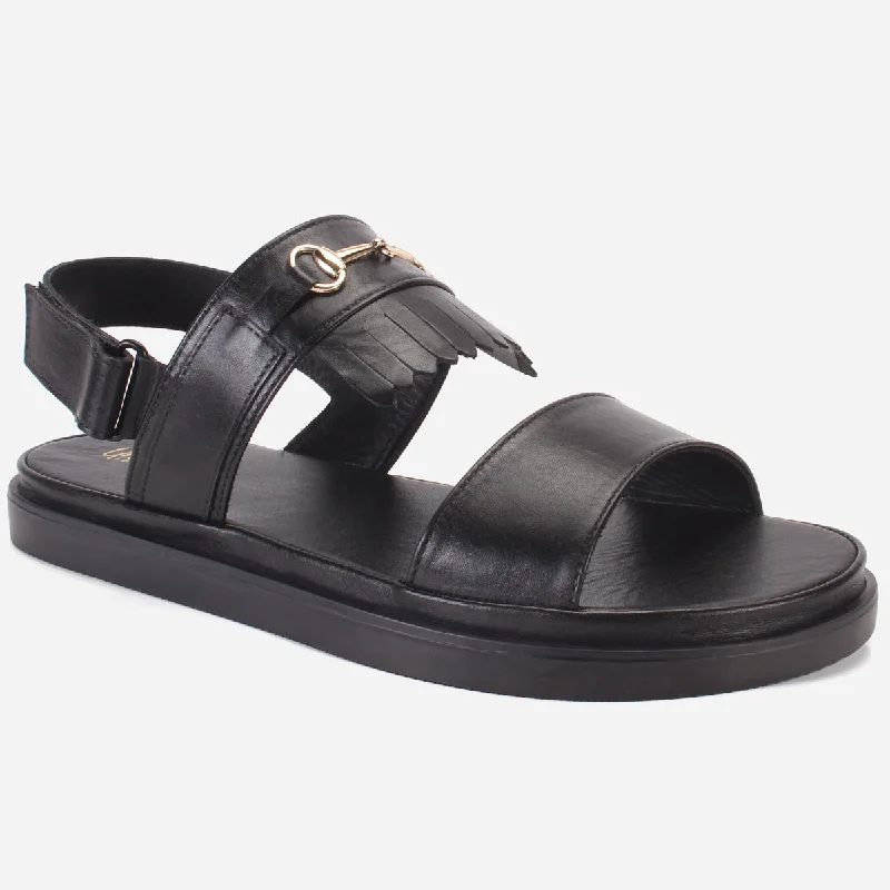 Men's sandals with a cushioned footbedMens "BISON" Strappy Open Toe Sandals