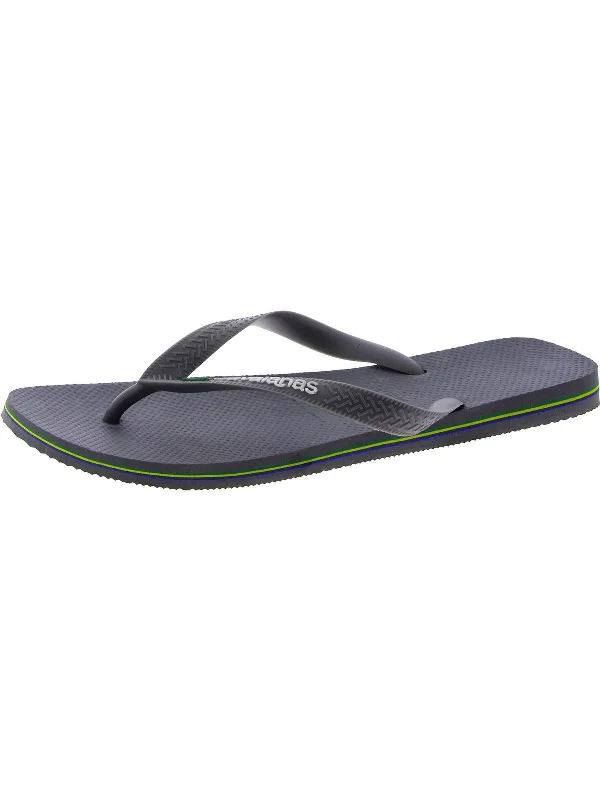 Men's sandals with a pointed toe for a stylish lookMens Contrast Thong Flip-Flops