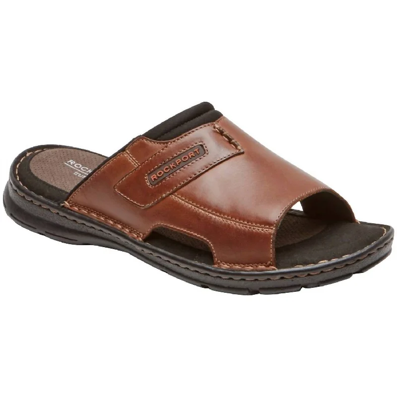 Men's sandals with a leather lining for comfortMen's Darwin 2 Slide In Coach Brown