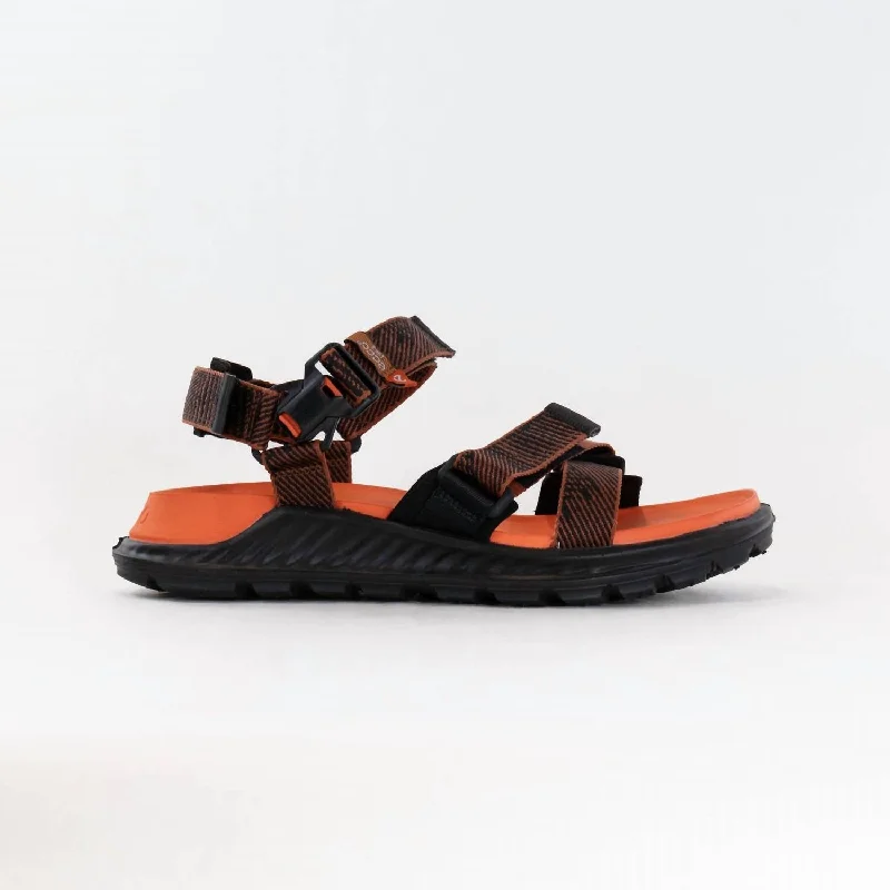 Men's sandals with a padded heelMen's Exowrap Sandals In Cognac