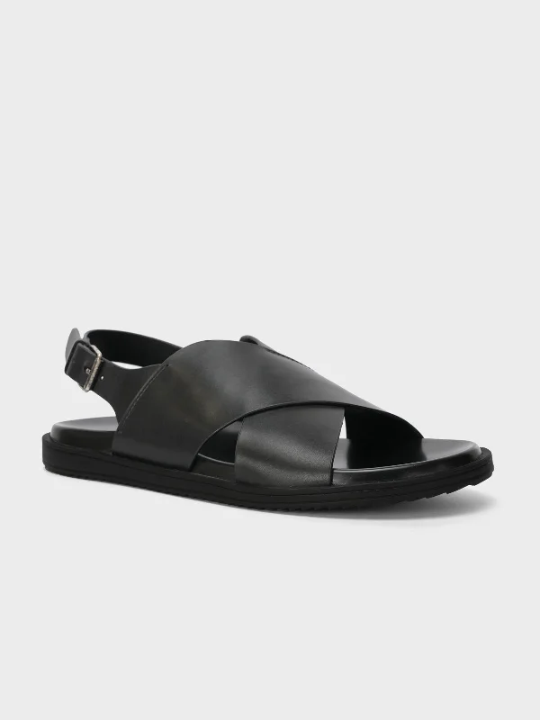 Men's sandals with a contrast stitching detailMens "FRASER" Summer Backstrap Sandals