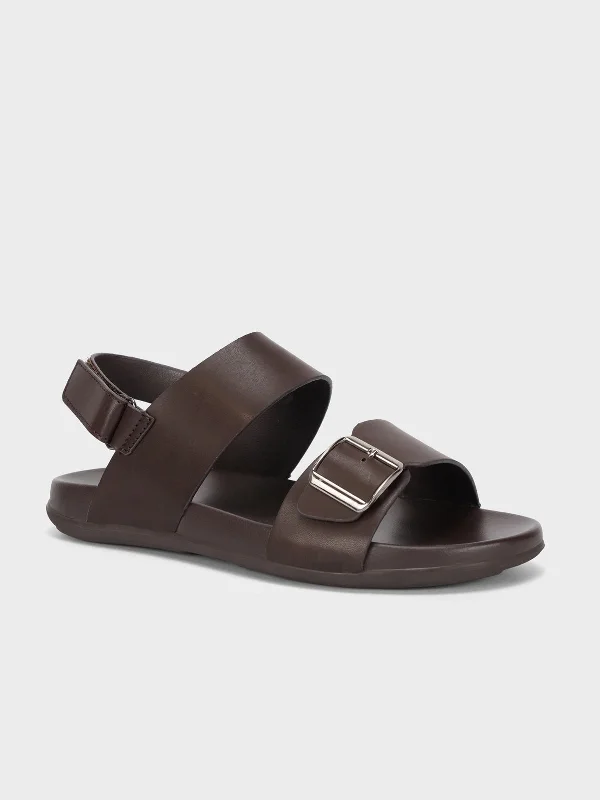 Men's sandals with a decorative buckle or charmMens "GHALY" Buckled Casual Sandals