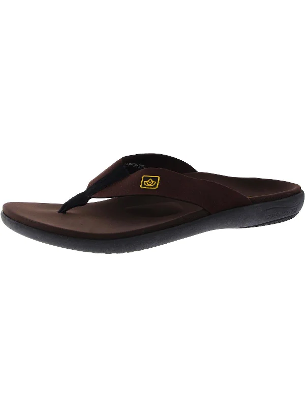 Men's sandals with a stretchy strap for a better fitMens Slip On Open Toe Thong Sandals