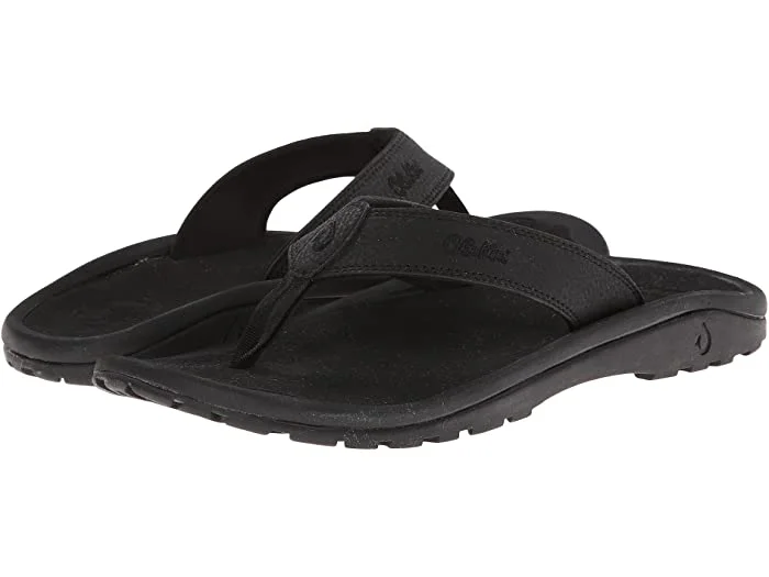 Men's sandals with a leather lining for comfortOlukai Men's Ohana Black