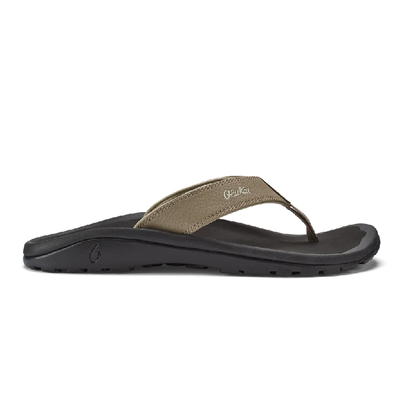 Men's sandals with a toe post designOlukai Ohana Sandal-Clay/Onyx