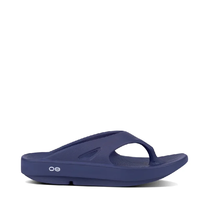 Men's sandals with a durable outer soleOOfos OOriginal Thong Sandal in Navy