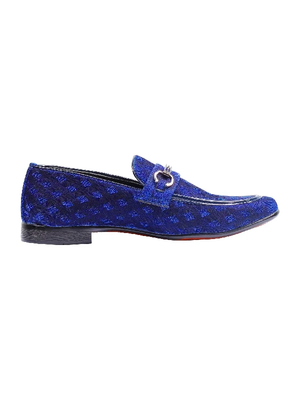 Men's loafers with a removable insole for cleaningParty Loafers with Glittery Print