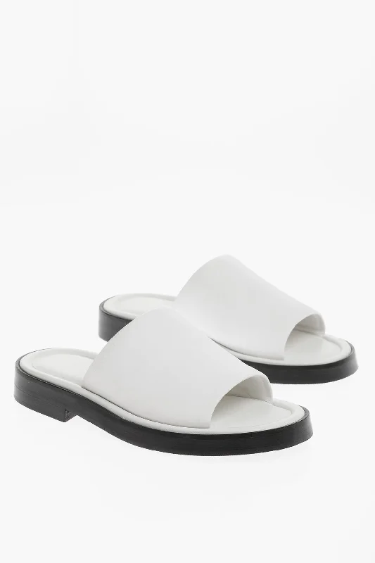 Men's leather sandals with an adjustable strapSalvatore Ferragamo Leather Giunone Slides