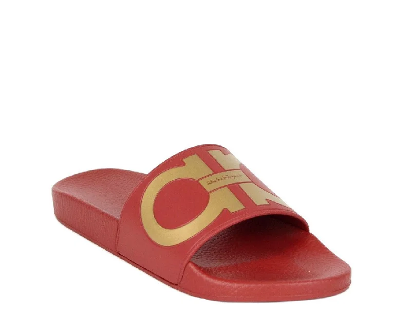 Men's sandals with a durable outer soleSalvatore Ferragamo Men's Rubber Sandal