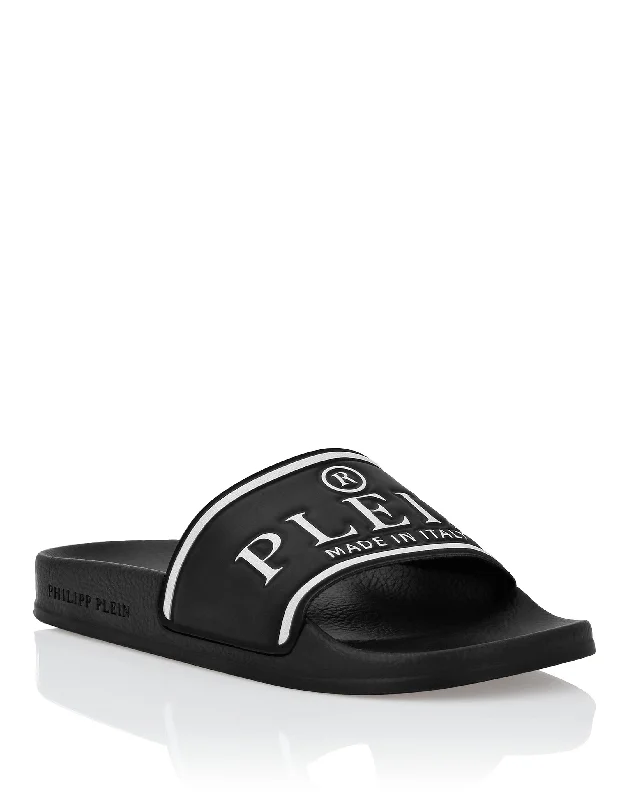 Men's sandals with a padded heelSlipper Philipp Plein TM