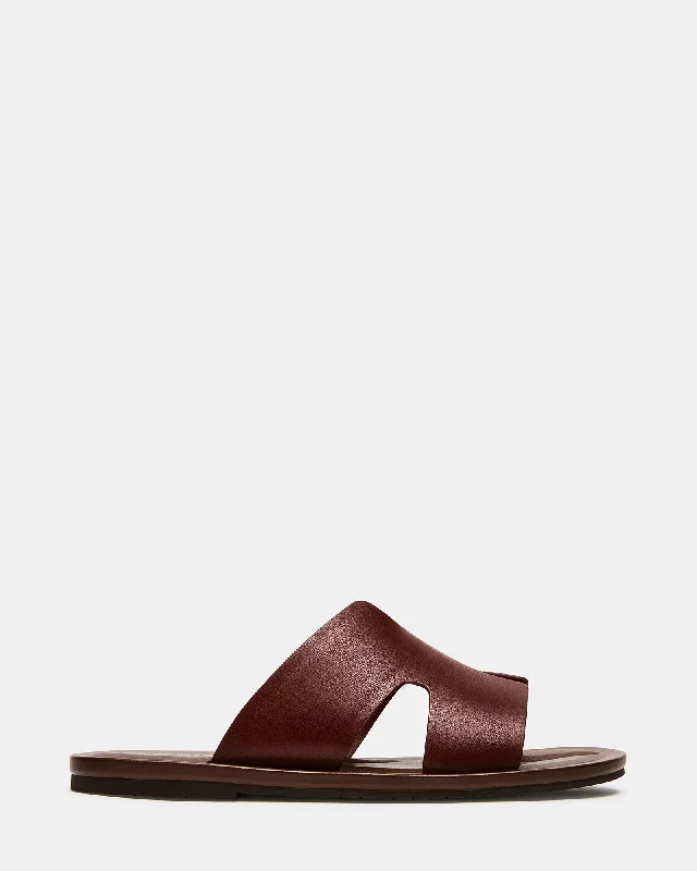 Men's sandals with a cushioned footbedSPLASH TAN LEATHER