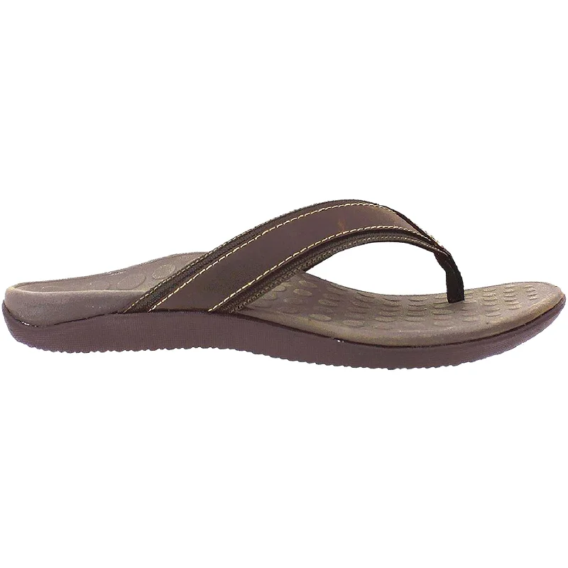 Men's sandals with a toe post designMen's Vionic Tide Brown Leather