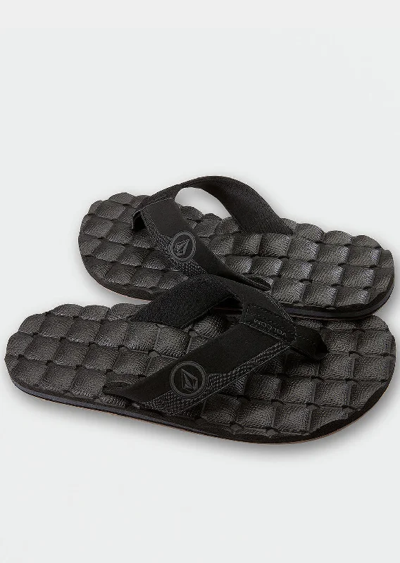 Men's sandals with a toe post designVolcom Men's Recliner Sandals