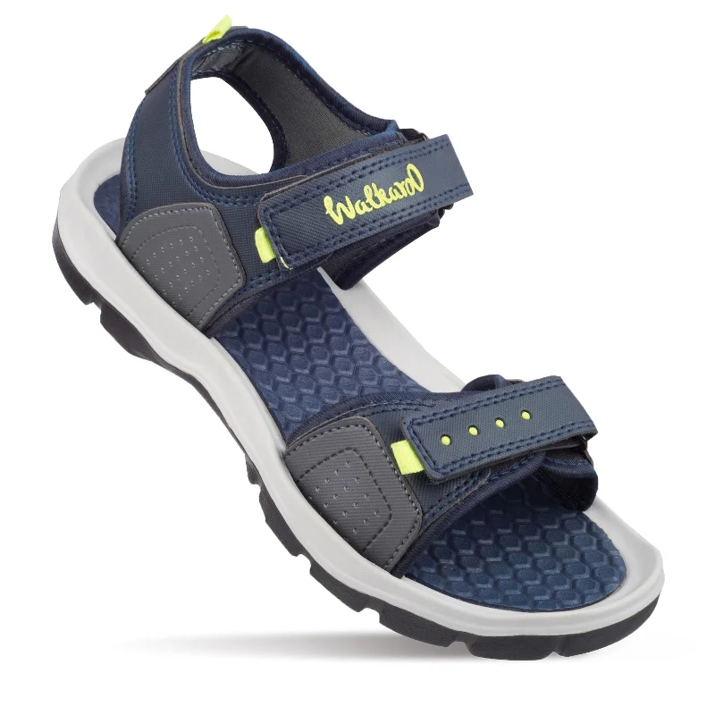 Men's sandals with a padded heelWalkaroo Mens Sandals  - WC4328 Blue Green