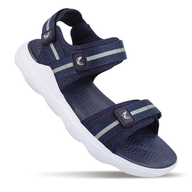 Men's sandals with a durable outer soleWalkaroo Mens Sandals  - WC4377 Navy Blue