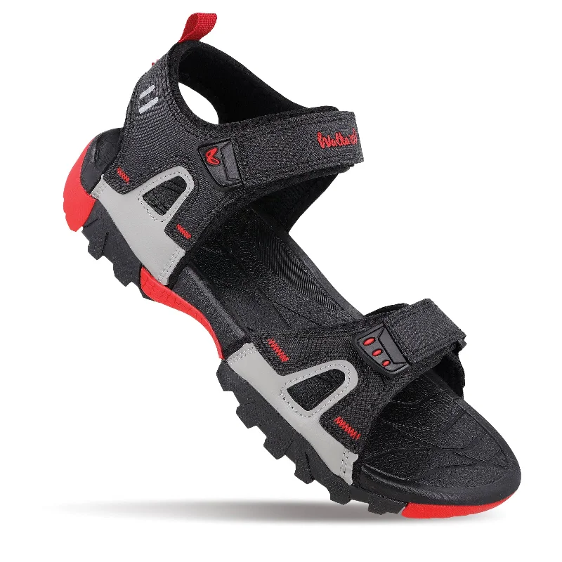 Men's sandals in a neutral color like black or brownWalkaroo Men Sandals  - WC4426 Black Red