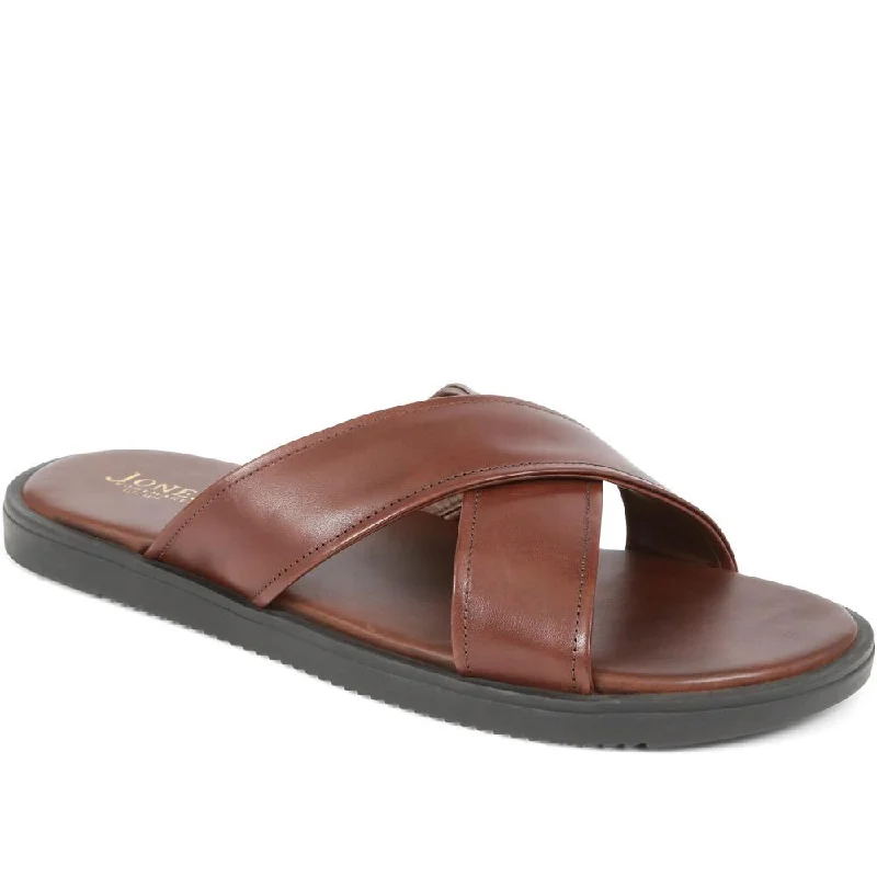 Men's sandals with a cushioned footbedWhitehaven Leather Mules  - WHITEHAVEN / 325 005