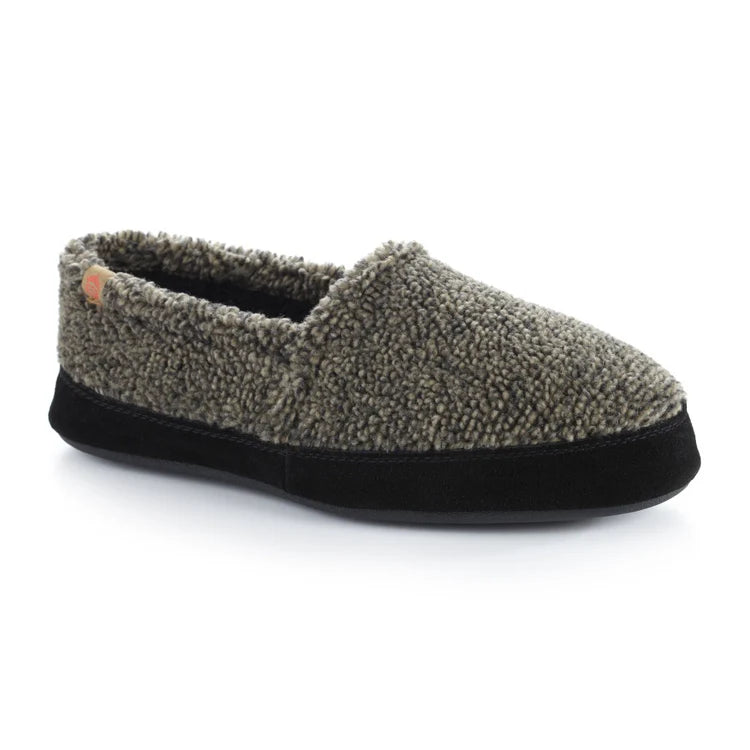 Men's plush slippers with a faux fur liningAcorn Moc Slippers Earth Tex - Men's