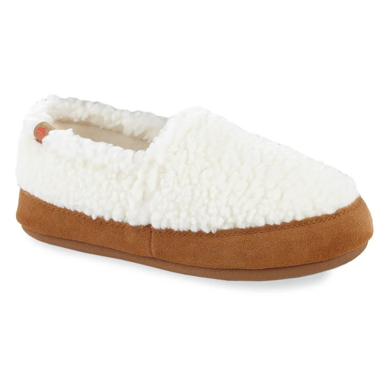 Men's slippers with a leather sole for a classic lookAcorn Moc Slippers Puff Popcorn - Women's