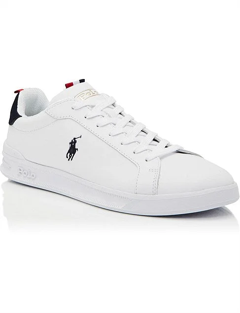 Loafers - style men's casual shoes for a relaxed vibePolo Ralph Lauren - Heritage Court II Sneakers - White with Red, White, Navy Stripe, Blue Polo Pony