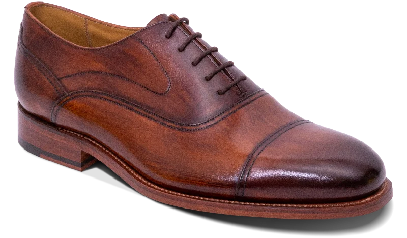 Men's Oxfords with a contrast stitching on the weltCherwell-Hand Brushed Brown